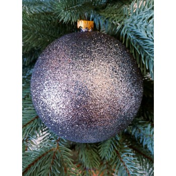 Новогодний шар "Блестки" Ø130мм гранит